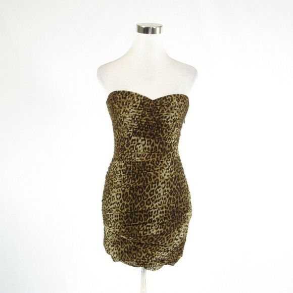 BCBGMaxAzria beige bodycon dress 4 - Picture 1 of 8